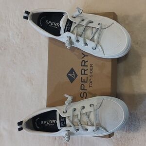 Sperry Crest Vibe Linen White sneakers